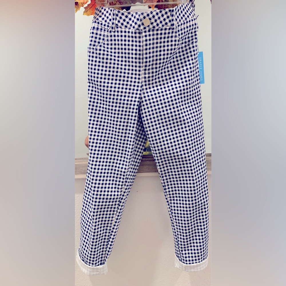 Draper James NWT gingham skinny pant
